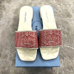Brand New in box Prada slides! Perfect for summer. Size 41